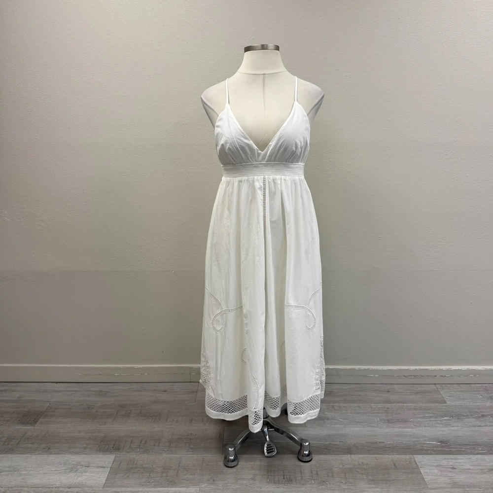 Vineyard Vines White Eyelet Inset Maxi Dress - New - Size XL - Picture 4 of 7